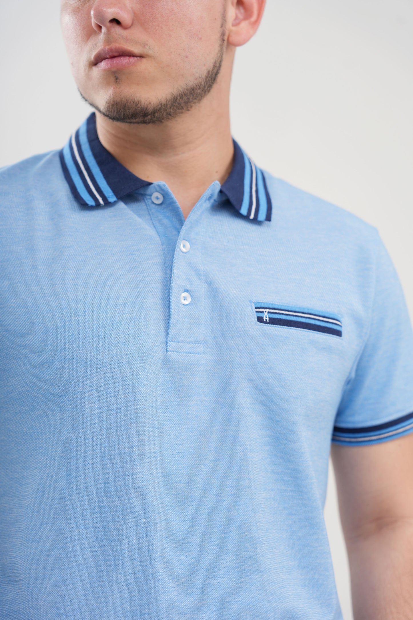 TB Polo - 2 50% Algodón 50% Polyester - Azul