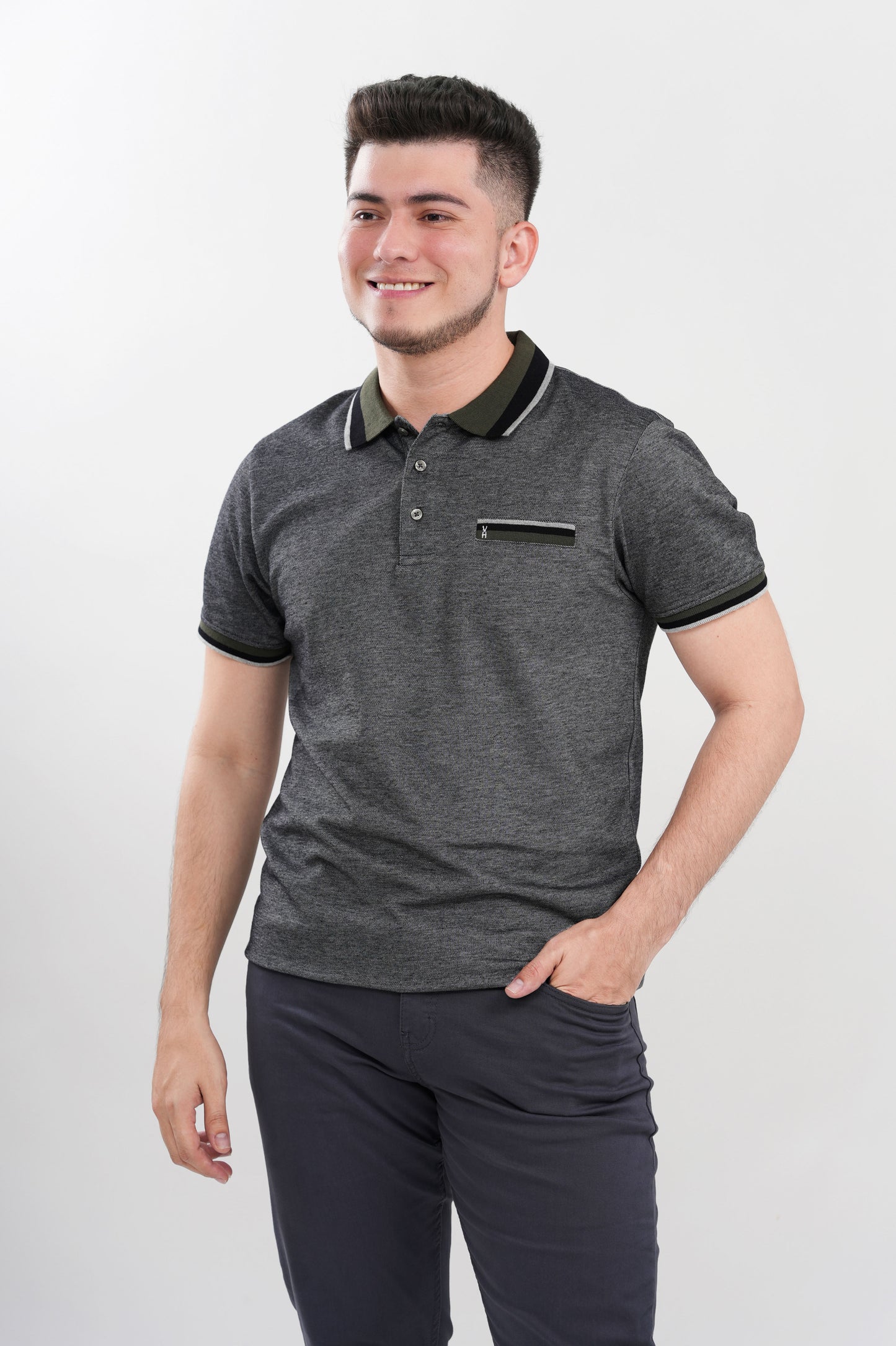 TB Polo - 1 50% Algodón 50% Polyester - Negro