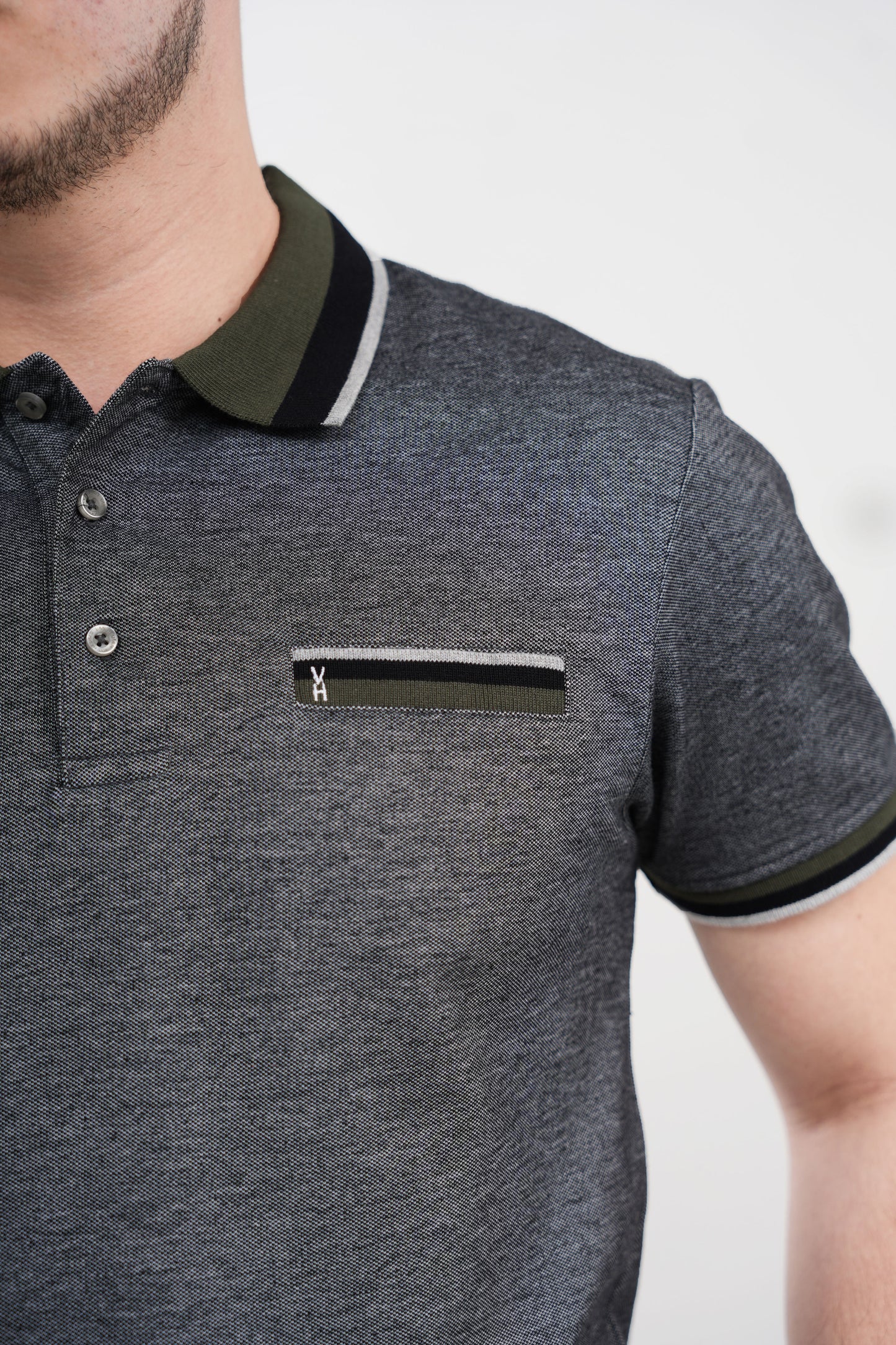 TB Polo - 1 50% Algodón 50% Polyester - Negro