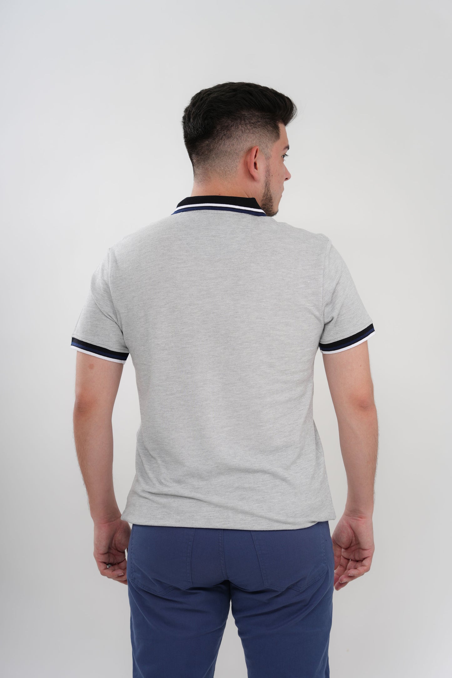 TB Polo - 3 46% Algodón 49% Polyester 5% Viscosa - Gris