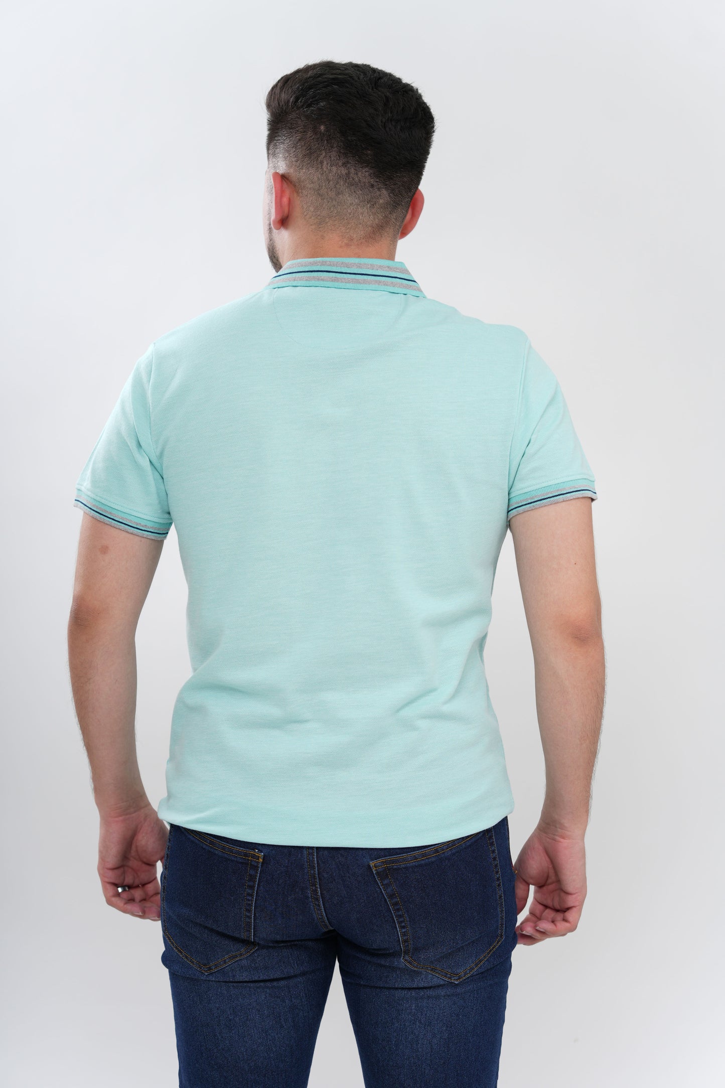 TB Polo - 2 50% Algodón 50% Polyester - Aqua