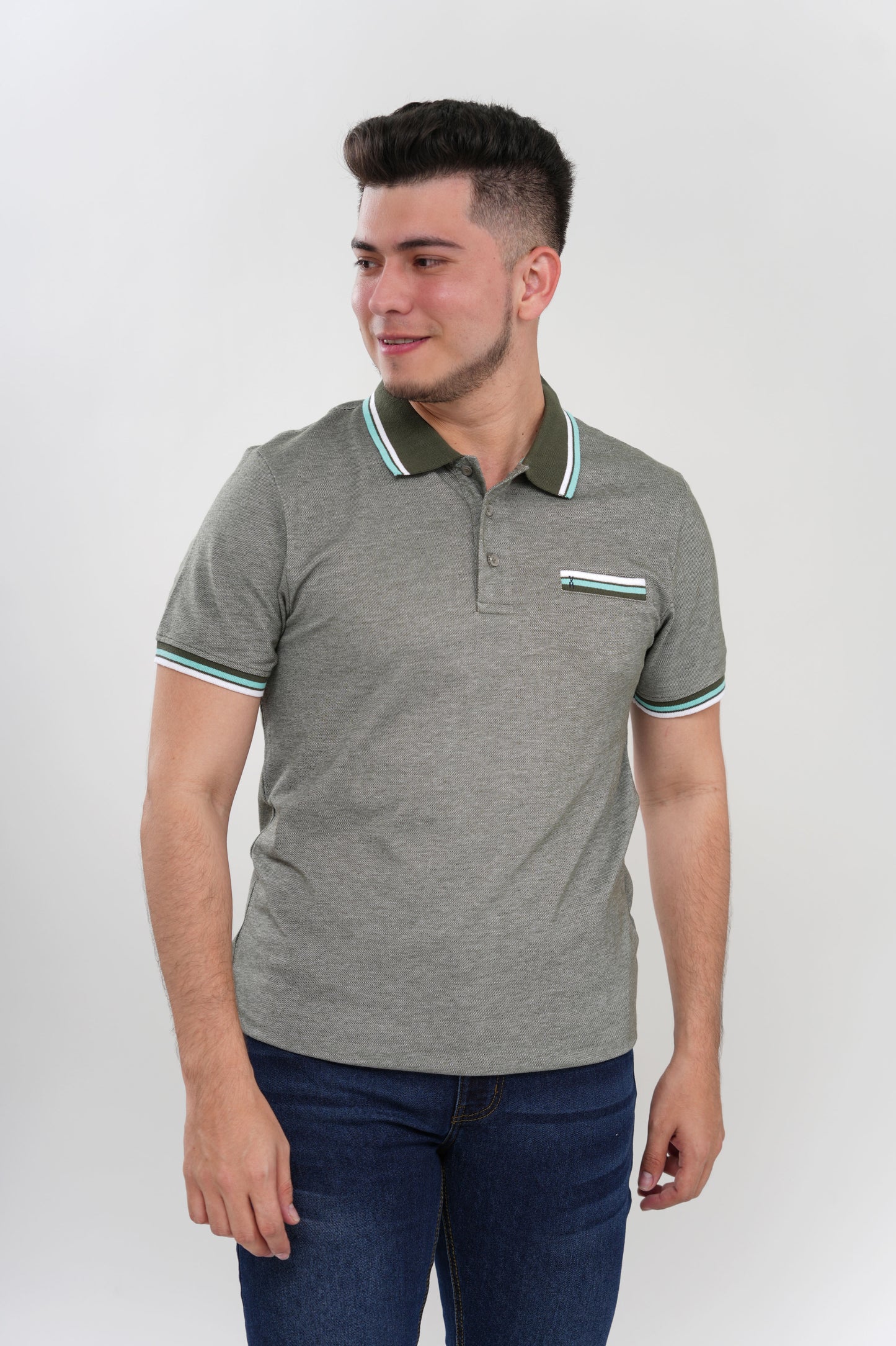 TB Polo - 3 50% Algodón 50% Polyester - Verde