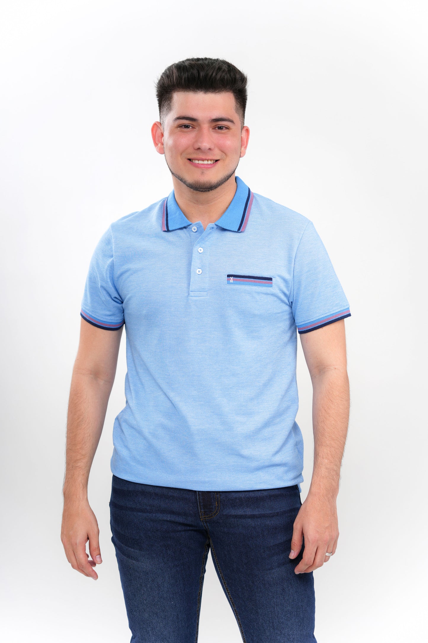 TB Polo - 3 50% Algodón 50% Polyester - Azul