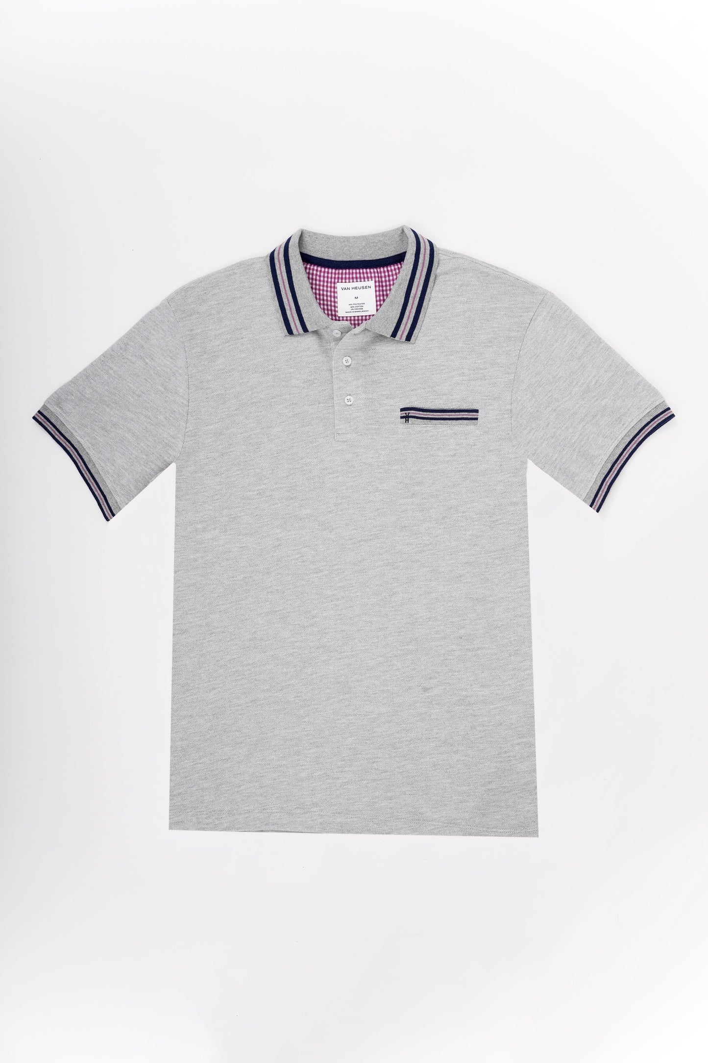 TB Polo - 2 46% Algodón 49% Polyester 5% Viscosa - Gris