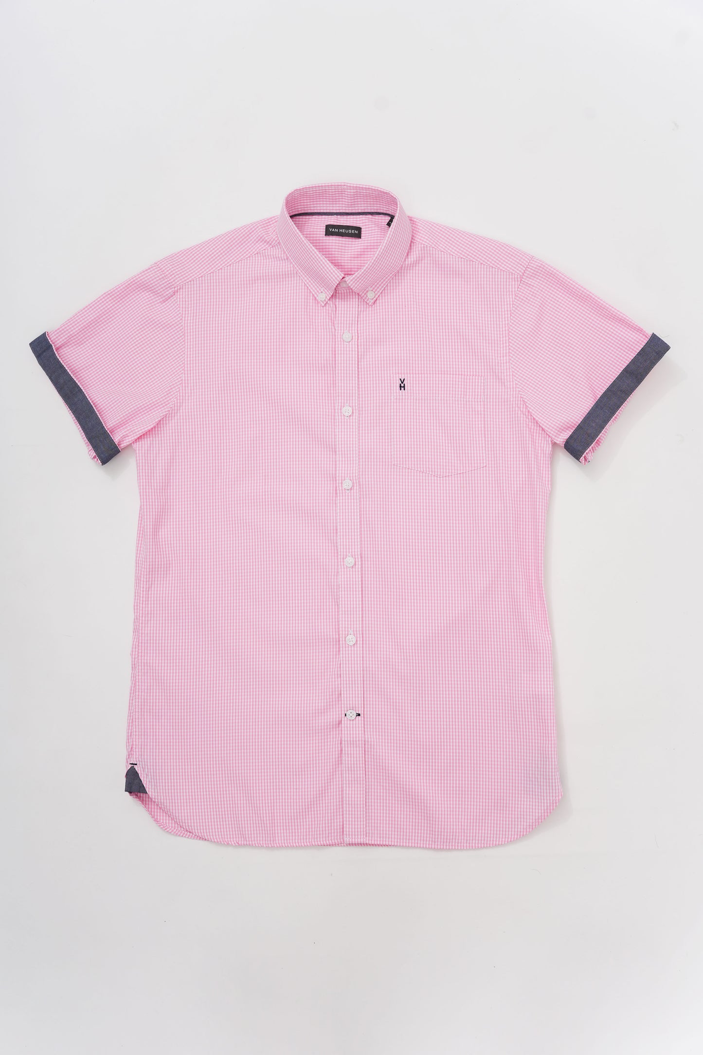 CAMISA NOS BASIC BL MC CUADROS