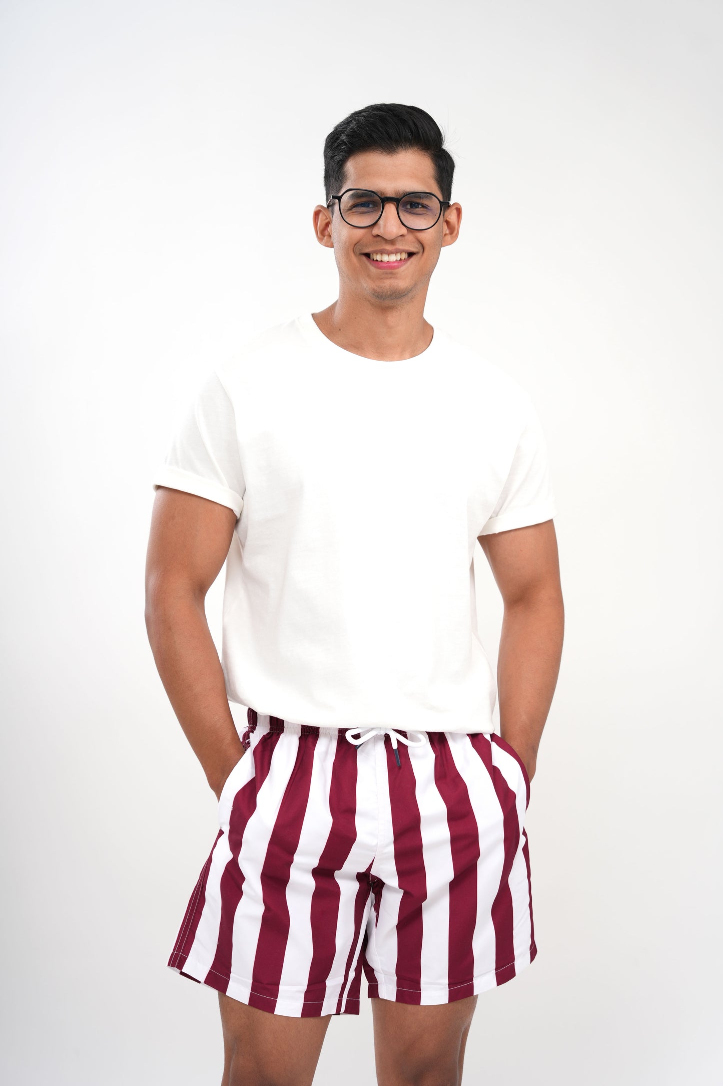 Short Para Hombre Moda Rayas