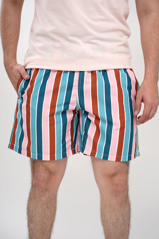 Short Para Hombre Moda Rayas
