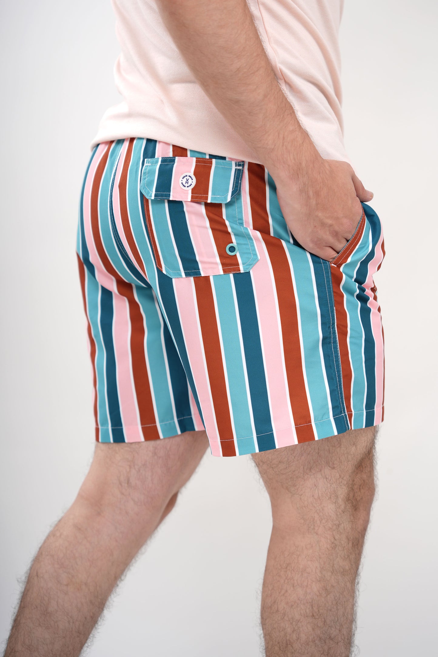 Short Para Hombre Moda Rayas