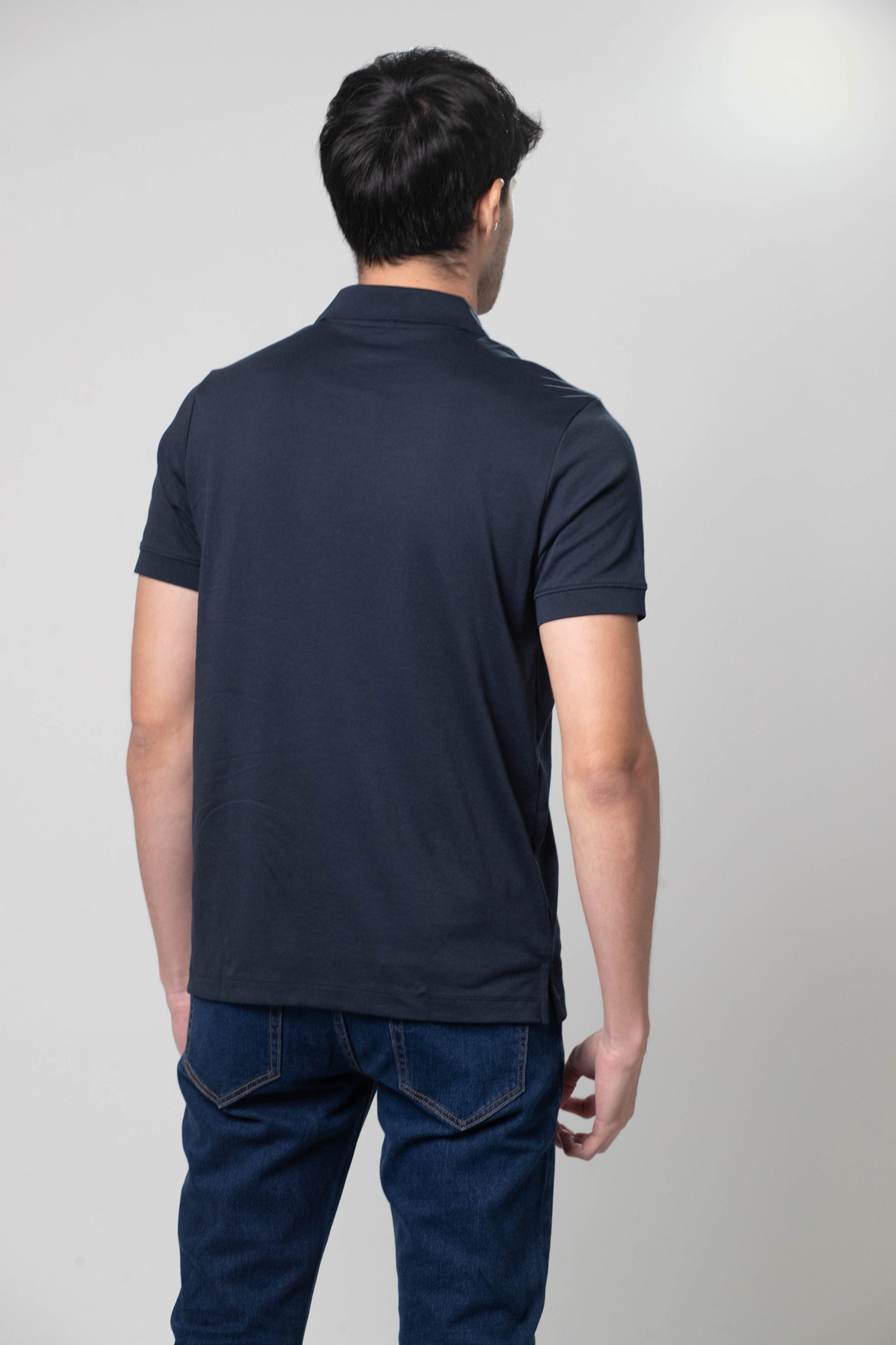Polo Solido Azul Navy