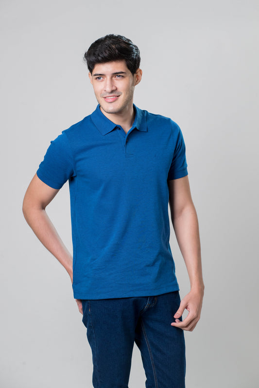 Polo Solido Azul