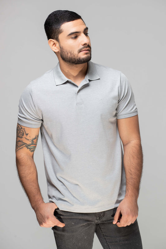 Polo Solido Gris