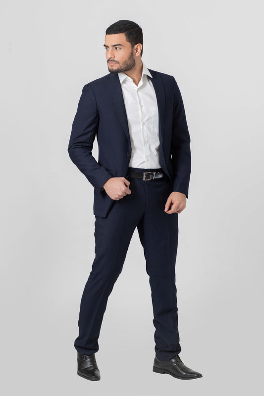 Traje Sólido flex Azul Royal
